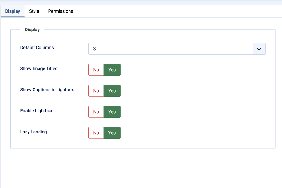 Display Settings