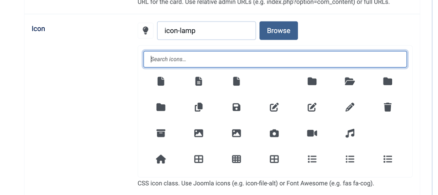 Visual Icon Picker